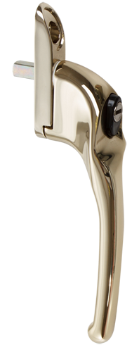 traditional hardex gold cranked handle from KART Windows & Doors