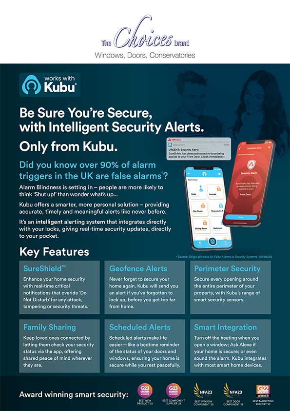 Choices indows and Doors compatible with kubu smart lock